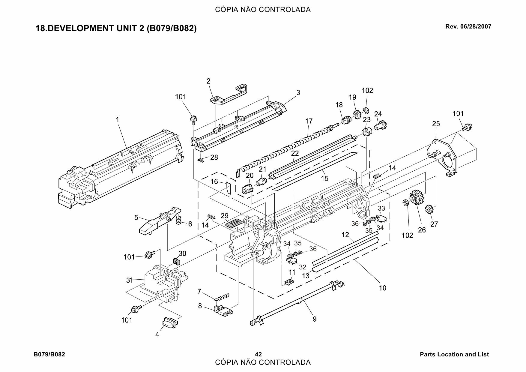 RICOH Aficio 2035 2045 B079 B082 Parts Catalog-5